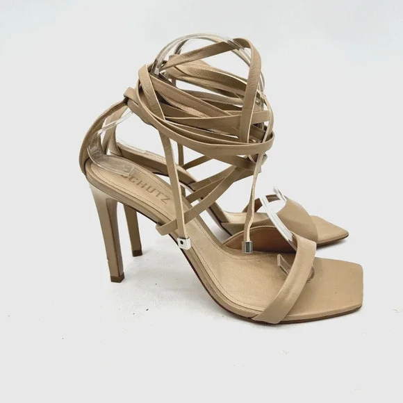 SCHUTZ Shoes Schutz Bryce Lace Up Tie Stiletto Heels Size 85b